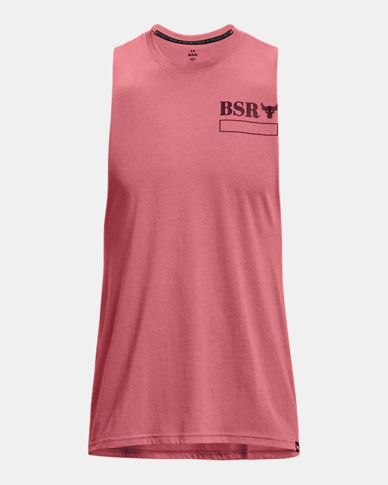 Men's Project Rock BSR Tank in Pink image number 4